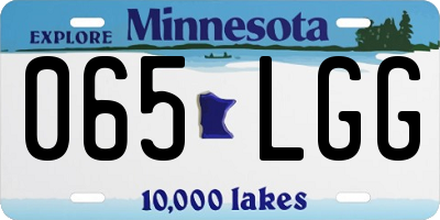 MN license plate 065LGG