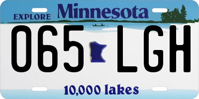MN license plate 065LGH