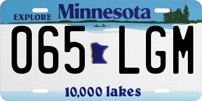 MN license plate 065LGM