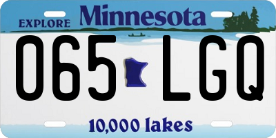 MN license plate 065LGQ