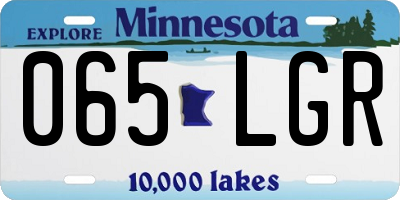MN license plate 065LGR