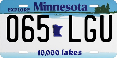 MN license plate 065LGU