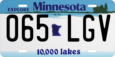 MN license plate 065LGV