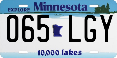 MN license plate 065LGY