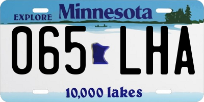 MN license plate 065LHA