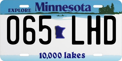 MN license plate 065LHD