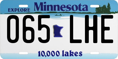 MN license plate 065LHE