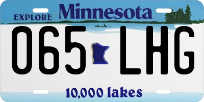 MN license plate 065LHG