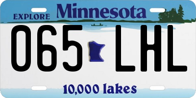 MN license plate 065LHL