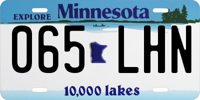 MN license plate 065LHN