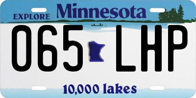 MN license plate 065LHP