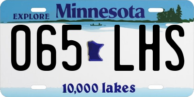 MN license plate 065LHS