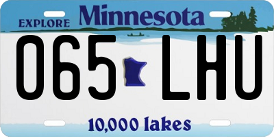 MN license plate 065LHU