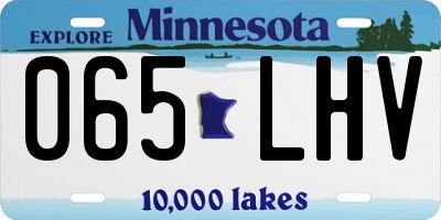 MN license plate 065LHV