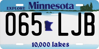 MN license plate 065LJB