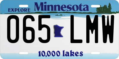 MN license plate 065LMW