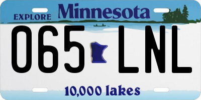 MN license plate 065LNL
