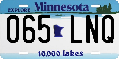 MN license plate 065LNQ