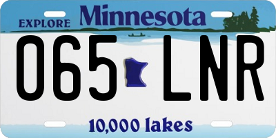 MN license plate 065LNR