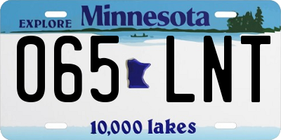 MN license plate 065LNT