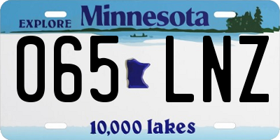 MN license plate 065LNZ