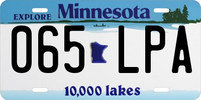MN license plate 065LPA