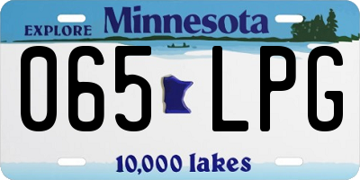 MN license plate 065LPG