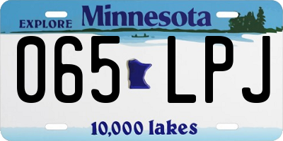MN license plate 065LPJ