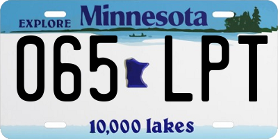 MN license plate 065LPT