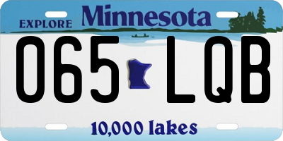 MN license plate 065LQB