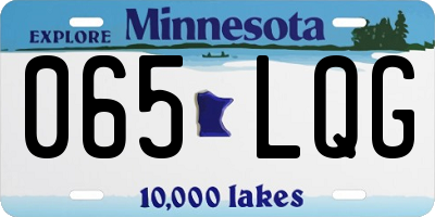 MN license plate 065LQG
