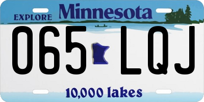 MN license plate 065LQJ