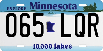 MN license plate 065LQR