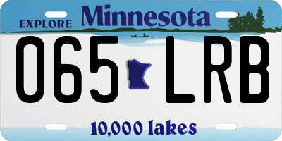 MN license plate 065LRB