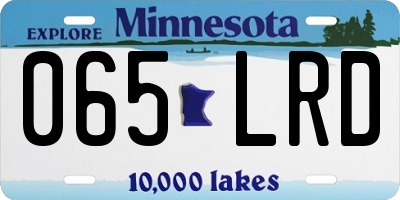 MN license plate 065LRD