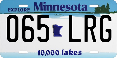 MN license plate 065LRG