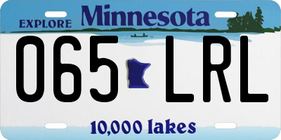 MN license plate 065LRL