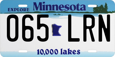 MN license plate 065LRN