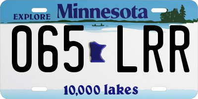MN license plate 065LRR