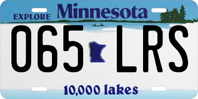 MN license plate 065LRS