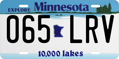 MN license plate 065LRV