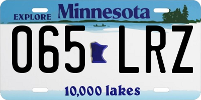 MN license plate 065LRZ
