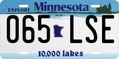 MN license plate 065LSE
