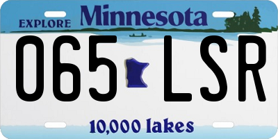 MN license plate 065LSR
