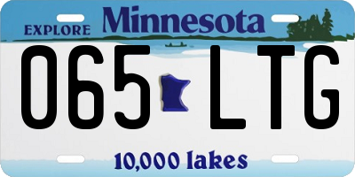 MN license plate 065LTG
