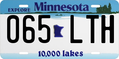 MN license plate 065LTH
