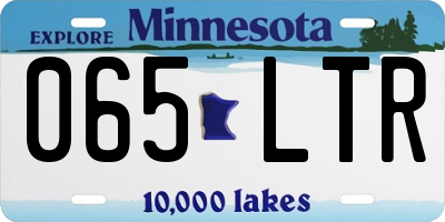 MN license plate 065LTR