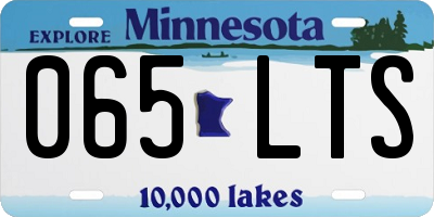 MN license plate 065LTS