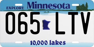 MN license plate 065LTV