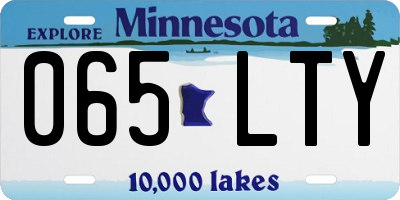 MN license plate 065LTY